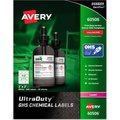 Avery Dennison Avery GHS Chemical Waterproof & UV Resistent Labels, Laser, 2in x 2in, 600/Box 60506